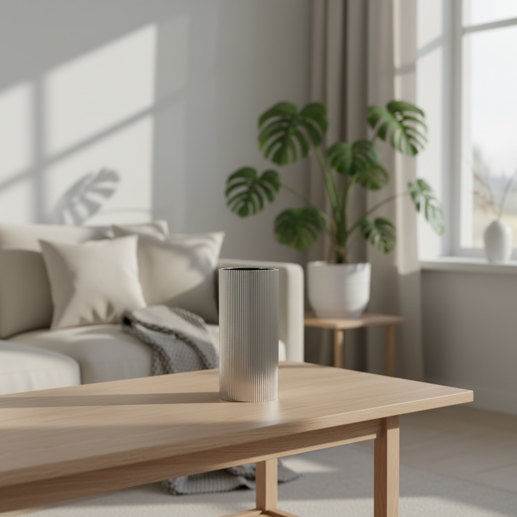 ARVID Cylindervas randig metall